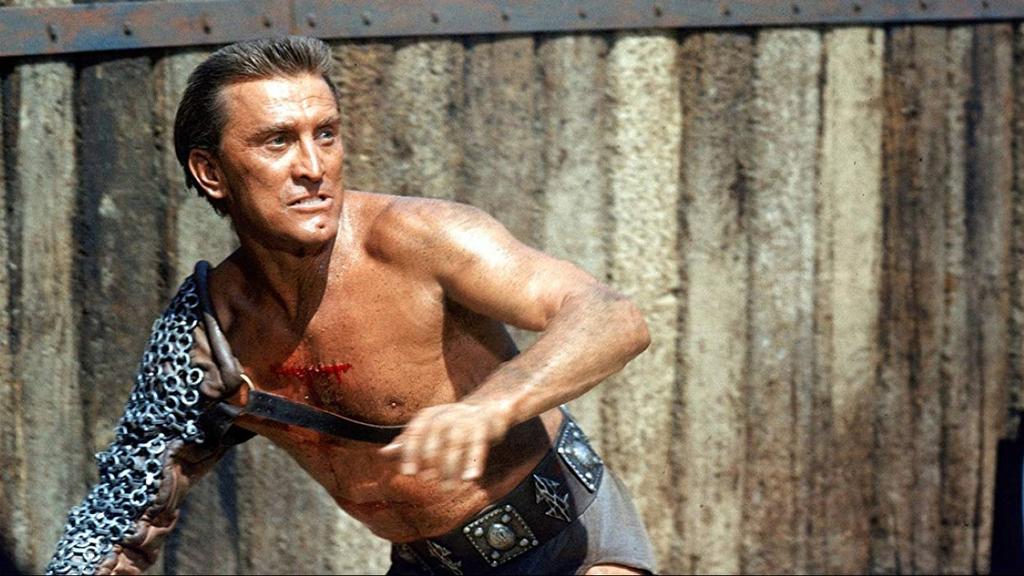 קירק דאגלס. מתוך "ספרטקוס" (מתוך הסרט) Spartacus