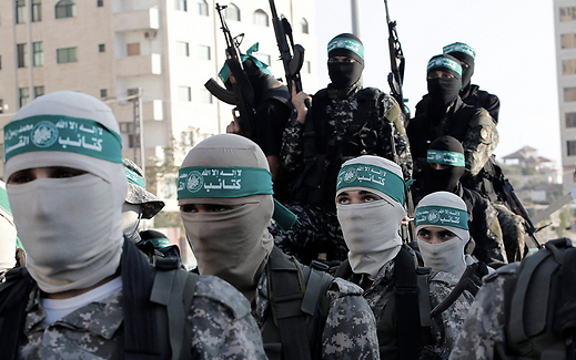 Members of the Hamas military wing in Gaza 