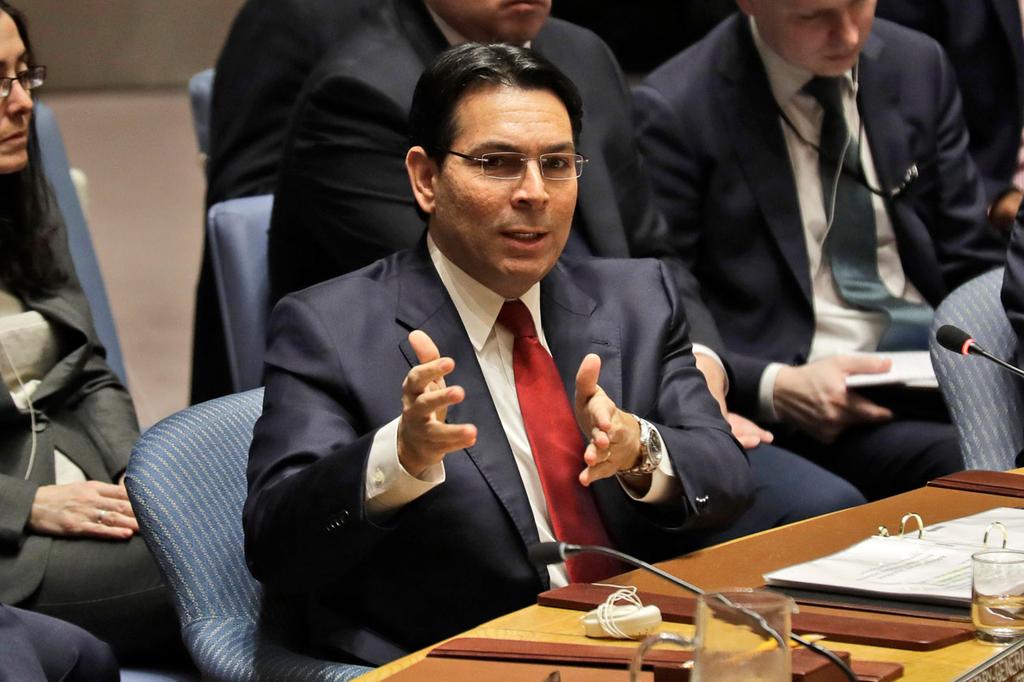 Israel's UN envoy Danny Danon (Photo: EPA) דני דנון במועצת האו"ם