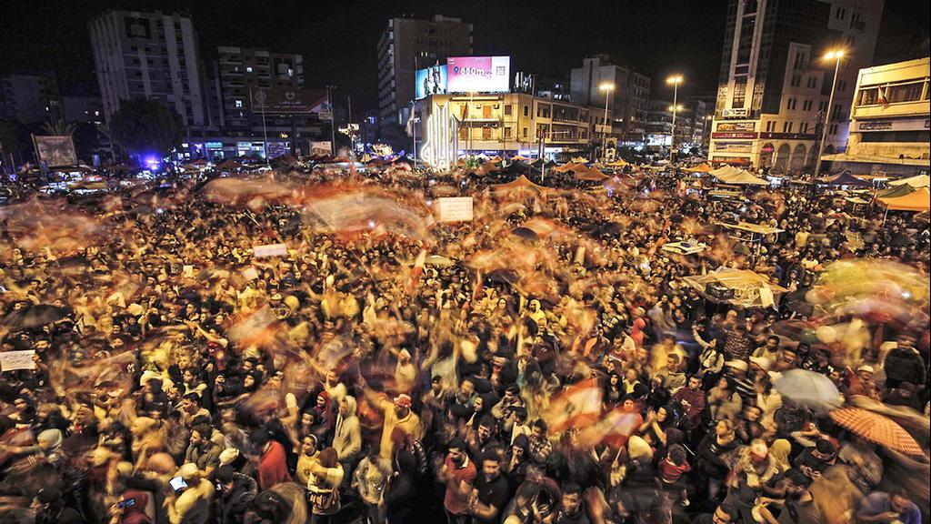 Anti government demonstration in Beirut 