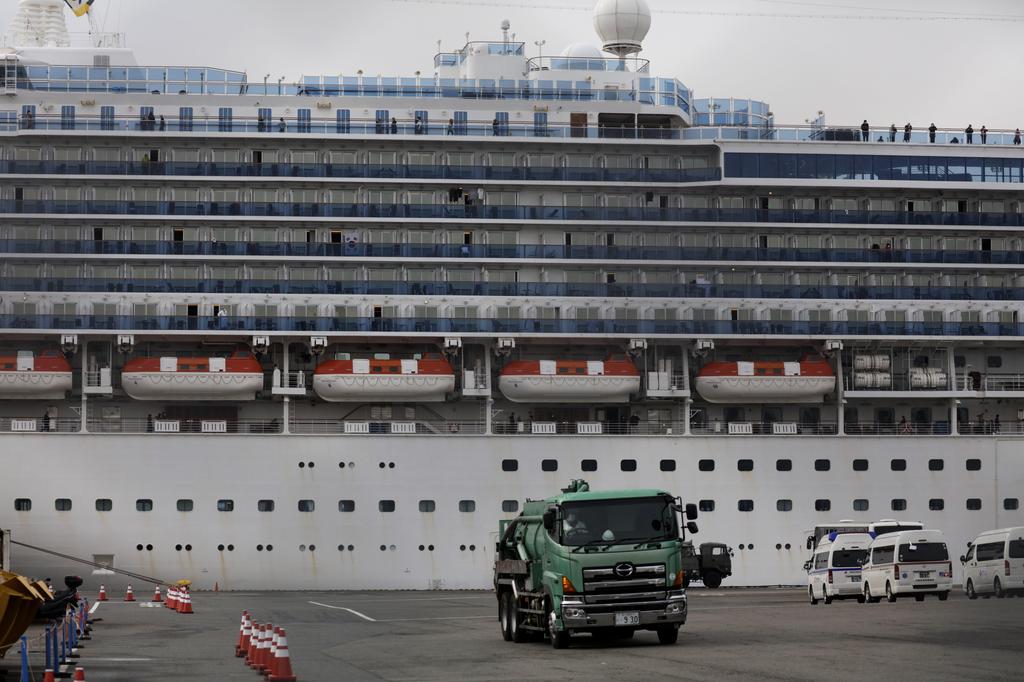 Diamond Princess cruise liner (Photo: AP) ספינת הקורונה ביפן