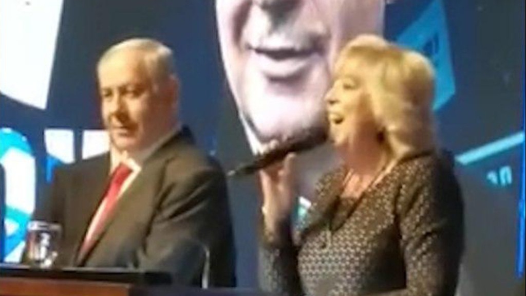נתניהו ומרים פיירברג באירוע שבו התרחשה התקרית (צילום: ניר גרינברג) בנימין נתניהו ומרים פיירברג בכנס בנתניה