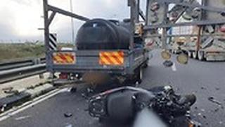 תאונת דרכים רוכב אופנוע כביש 443 
