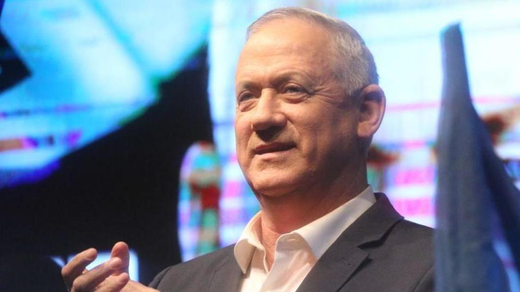 Benny Gantz during a party rally in in Ramat Gan (Photo: Moti Kimchi ) בני גנץ בכנס של מפלגת כחול לבן ברמת גן