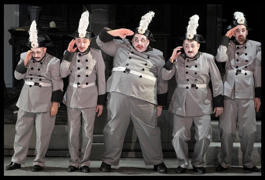 A snapshot from the opera The Barber of Seville 