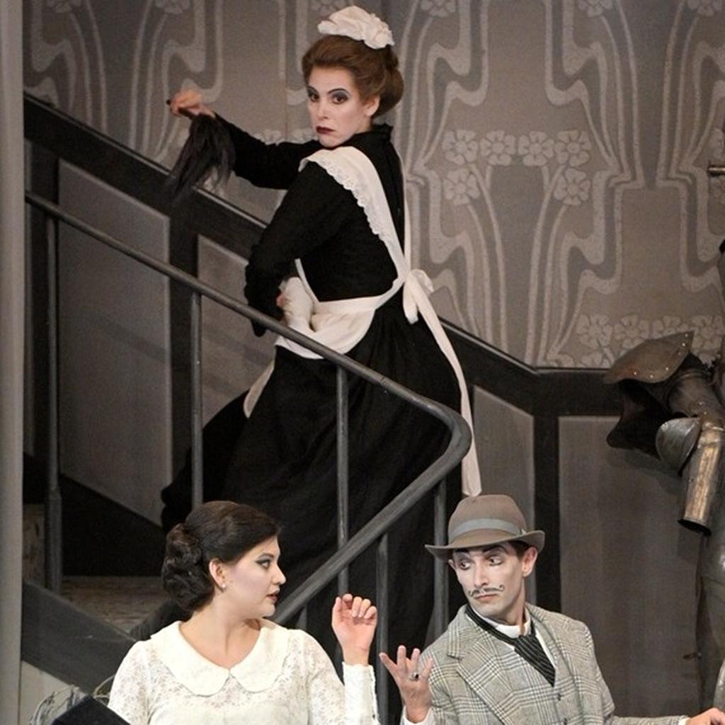 A snapshot from the opera The Barber of Seville 