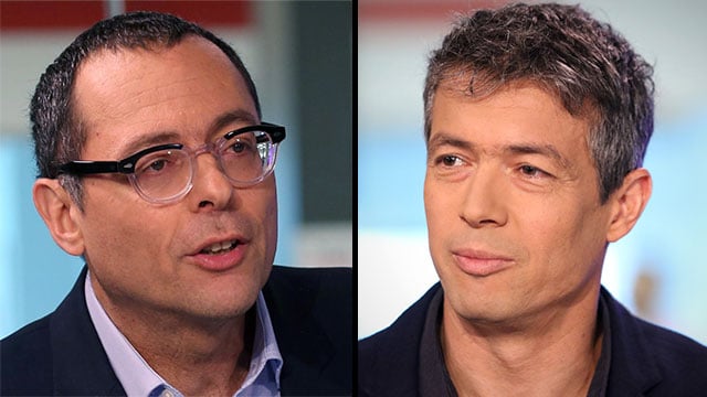 השר הנדל וח"כ האוזר (צילום: אבי מועלם, יריב כץ) השר הנדל וח"כ האוזר