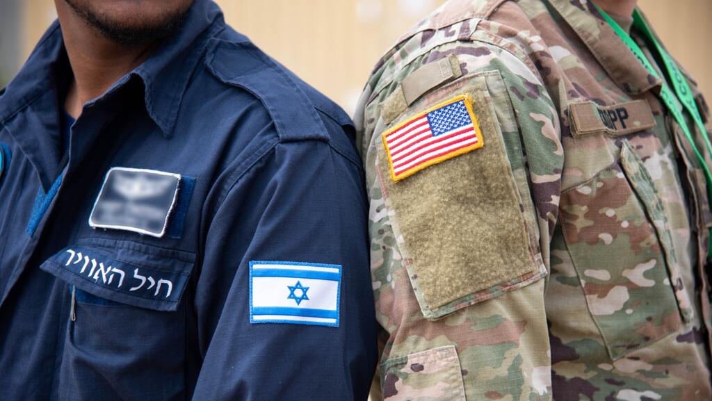 Israeli and U.S. servicemen during a joint Airforce drill in 2020 (Photo: IDF Spokesperson's Unit) תרגיל ג'וניפר קוברה