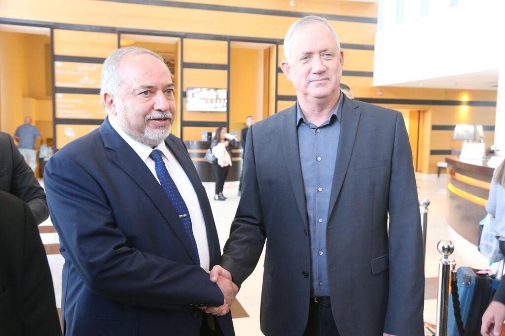 בני גנץ אביגדור ליברמן