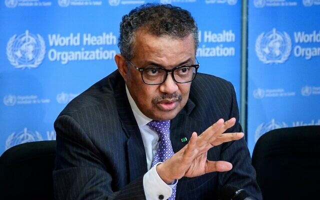 World Health Organization (WHO) Director-General Tedros Adhanom Ghebreyesus 