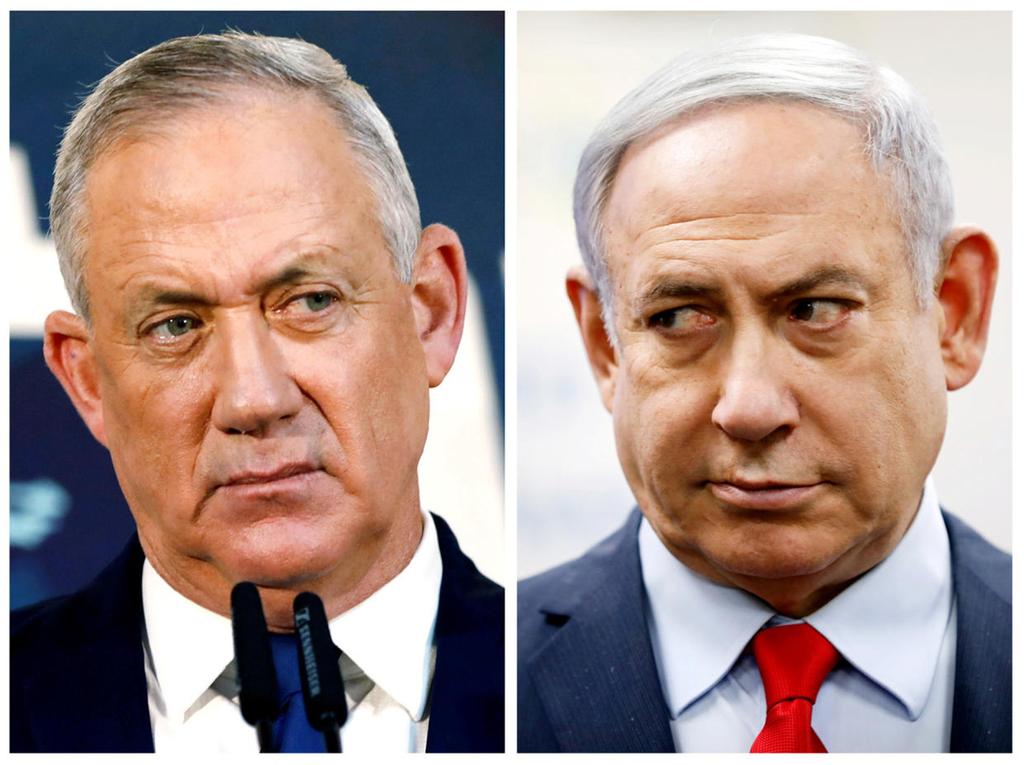Benny Gantz and Benjamin Netanyahu (Photo: Reuters) בנימין נתניהו בני גנץ