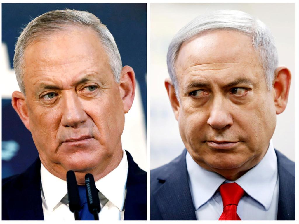 Benny Gantz and Benjamin Netanyahu (Photo: Reuters) בנימין נתניהו בני גנץ