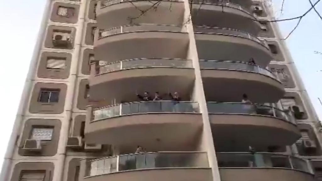 שרים מהמרפסות (צילום מסך) דורית ראובני