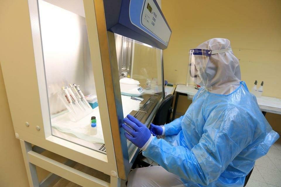 A coronavirus testing lab in Bethlehem מעבדה בבית לחם