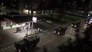 השיירה ליד בית העלמין בברגמו
