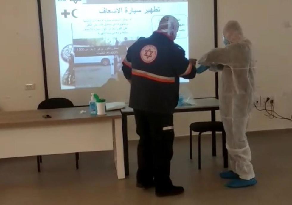 Israeli medics offer teleconference training to their Palestinian counterparts in dealing with coronavirus הדרכות לרופאים פלסטינים