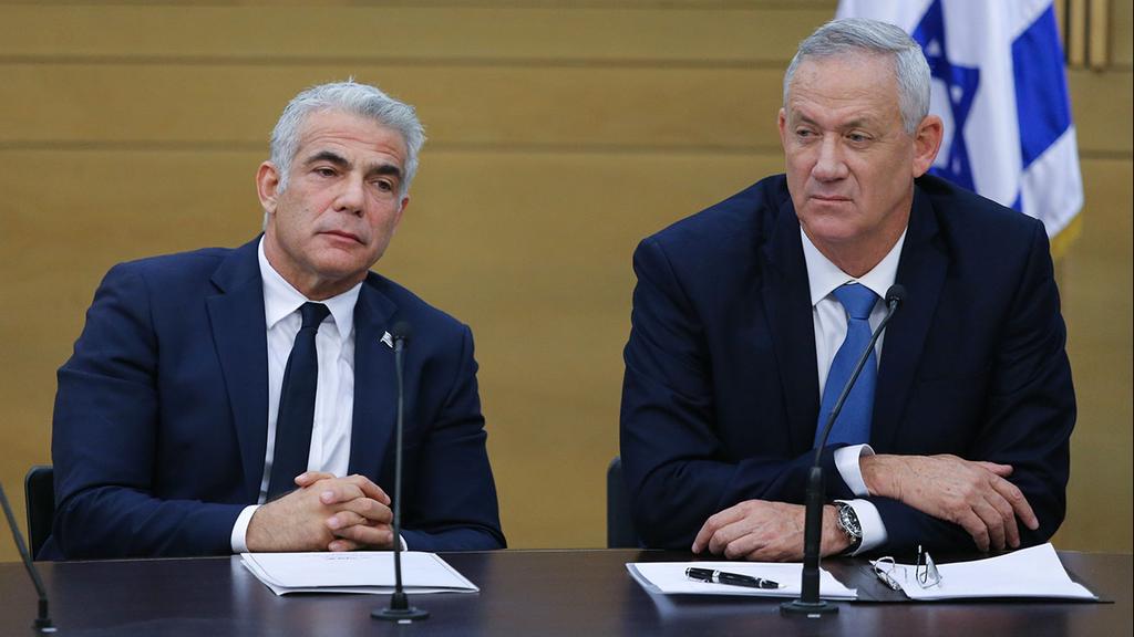 Benny Gantz and former political partner Yair Lapid (Photo: Alex Kolomoisky) Benny Gantz and former political partner Yair Lapid