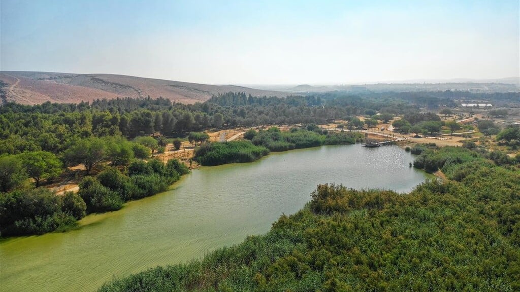 אגם ירוחם (צילום: יאיר פז) אגם ירוחם