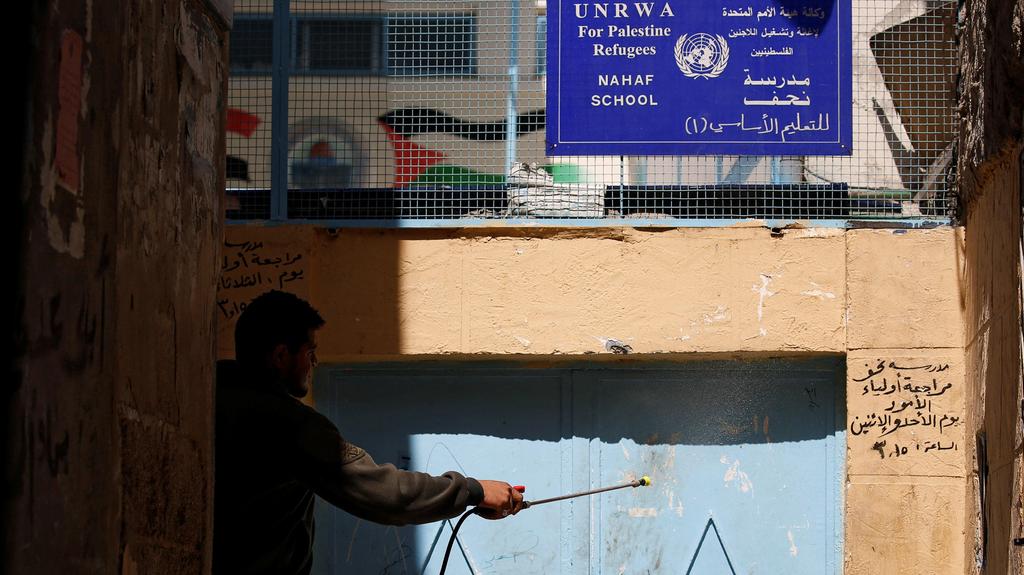 Disinfection underway in Damascus  Jaramana refugee camp