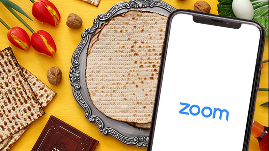 מזל שיש לנו את זום. ליל סדר דיגיטלי (עיבוד תמונה. צילום: shutterstock) ליל סדר דיגיטלי