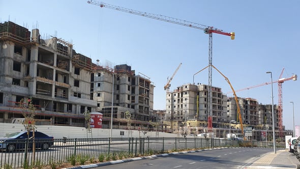 אתר בנייה. צילום: דוד הכהן