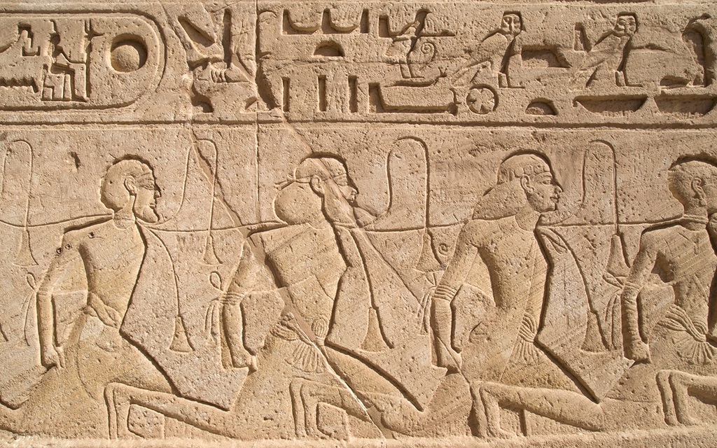 ציור קיר של עבדים במצרים