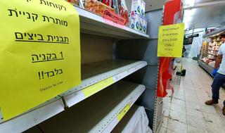 מדפי ביצים ריקים בשדרות