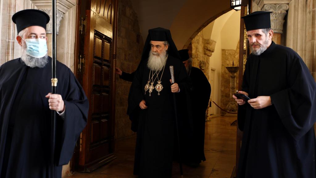 Greek Orthodox Patriarch of Jerusalem Theophilus III (Photo: Reuters) Greek Orthodox Patriarch of Jerusalem Theophilus III