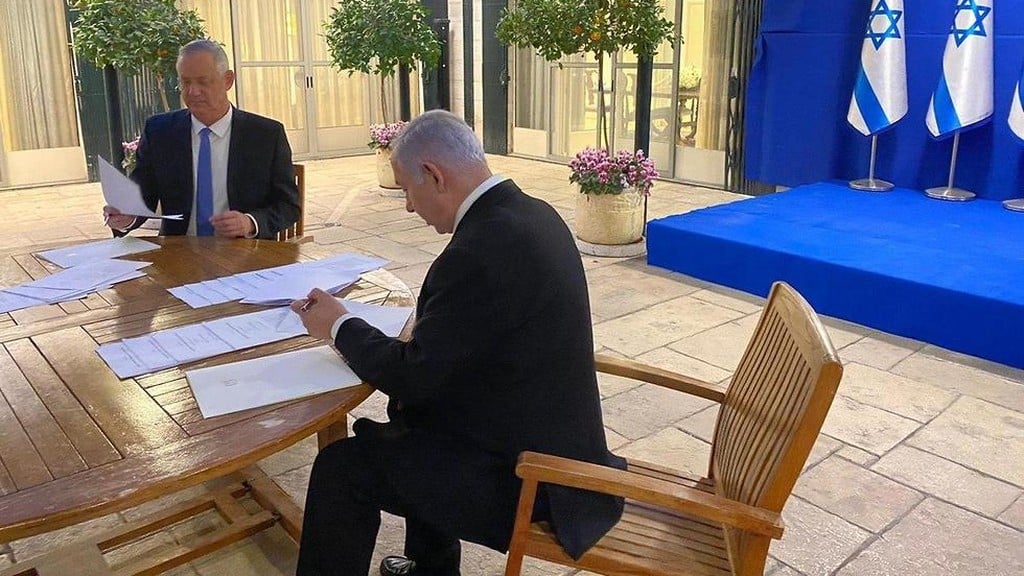 חתימה על ממשלת אחדות