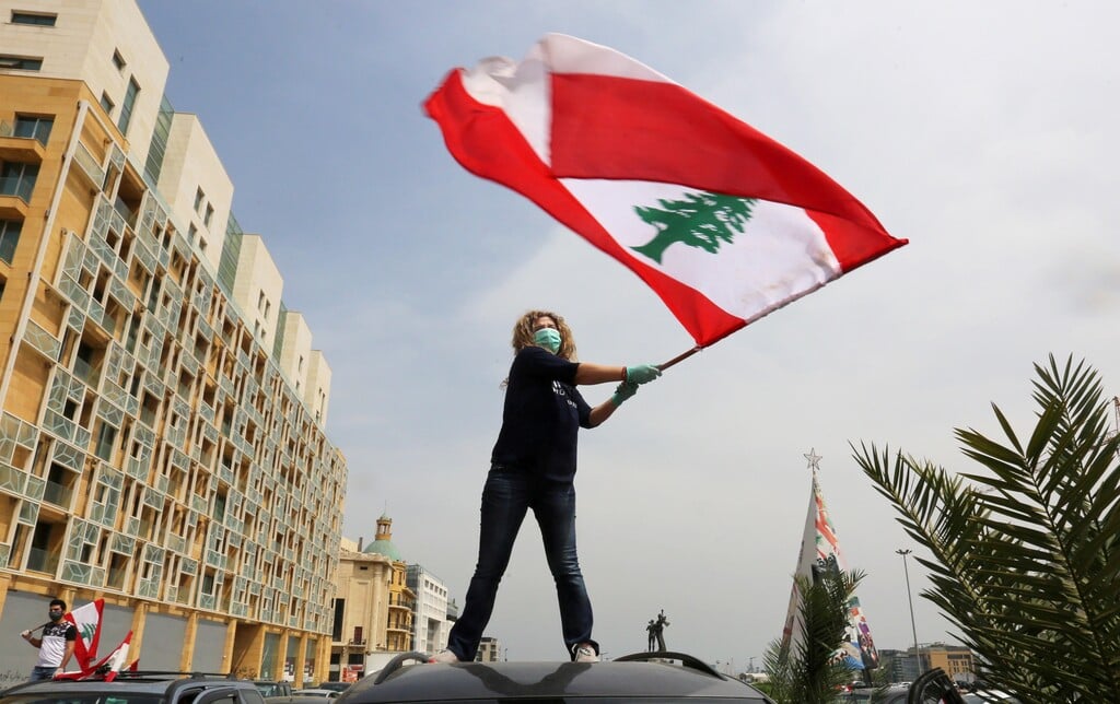 Anti government protests in Beirut amid coronavirus crisis