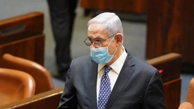 Netanyahu during Knesset discussion (Photo: Knesset) מליאת הכנסת אישרה בקריאה ראשונה את התיקונים ל"חוק יסוד: הממשלה" שיאפשרו את הקמת ממשלת נתניהו-גנץ