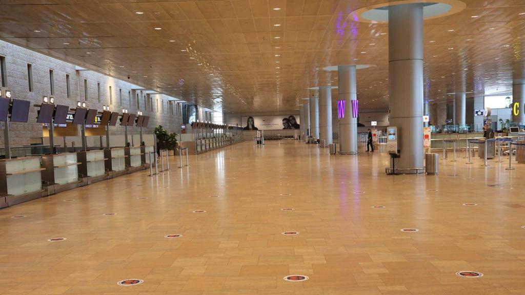 Empty Ben Gurion Airport (Photo: Motti Kimchi ) פיילוט חזרה לשגרה בנתב"ג