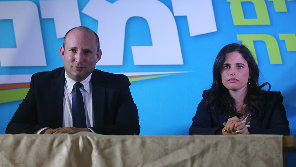 ראשי ימינה בדרך להכרעה (צילום: אלכס קולומויסקי) הצהרה מפלגת ימינה
