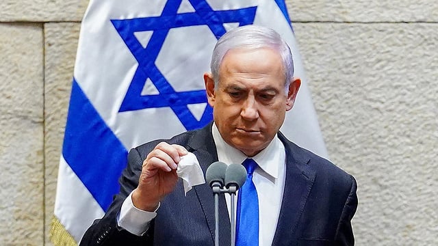 בנימין נתניהו כנסת חיטוי מיקרופון