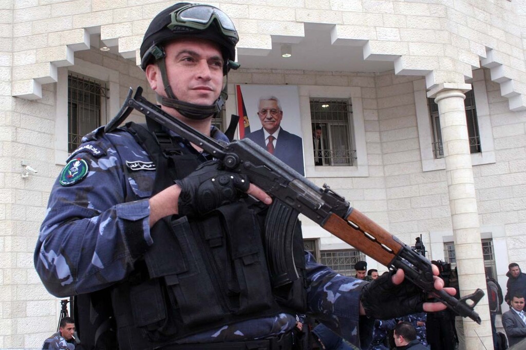 Palestinian security soldier 