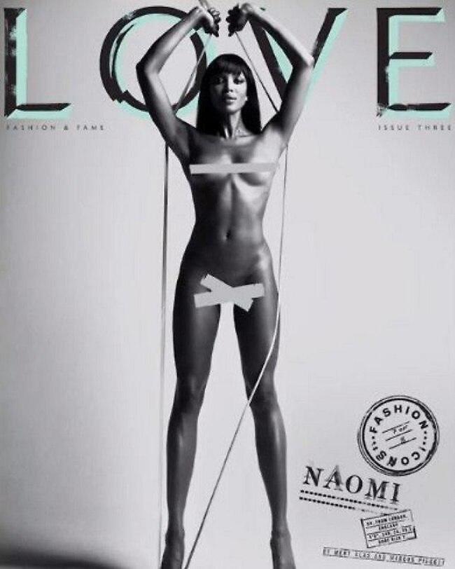 חושפת טפחיים, על שער מגזין LOVE (צילום מסך) חושפת טפחיים, על שער מגזין LOVE