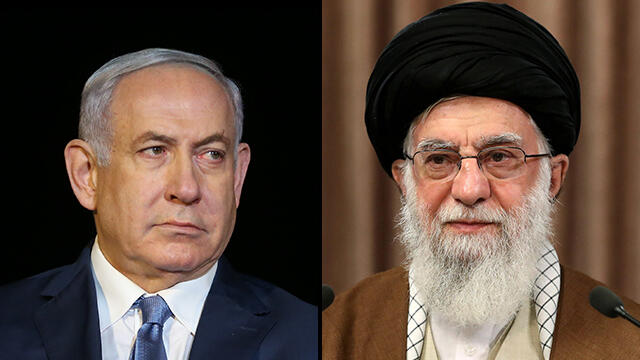 Prime Minister Benjamin Netanyahu and Iranian Supreme Leader Ayatollah Ali Khamenei 