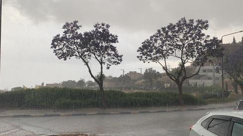 Rain, unseasonal cold hit Israel after extreme heat