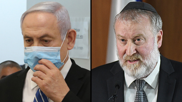 אביחי מנדלבליט ובנימין נתניהו (צילום: רפי קוץ, עמית שאבי) בנימין נתניהו אביחי מנדלבליט