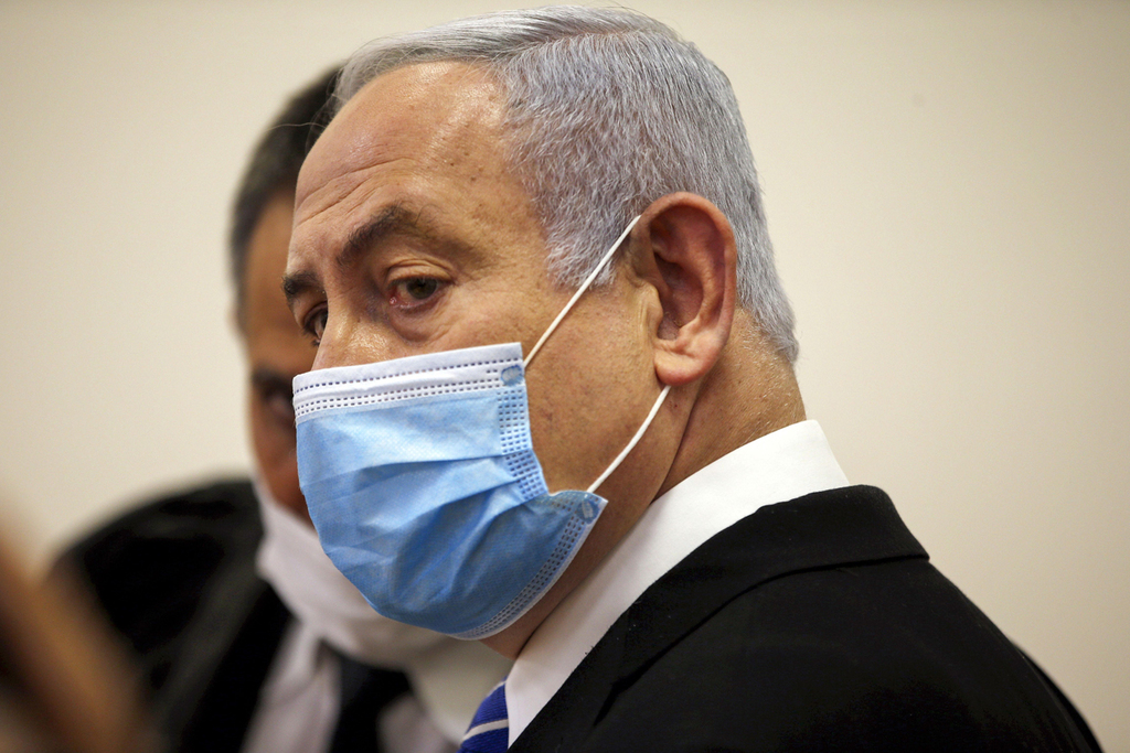 בנימין נתניהו (צילום: AFP) נתניהו באולם בית המשפט