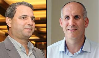 מימין: ינון עמית, מנכ"ל אלבר לשעבר, ויו"ר ובעלי אלבר, אלי אלעזרא