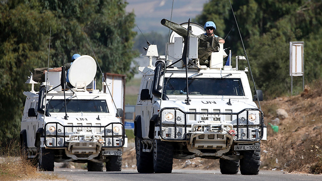 UNIFIL forces on patrol in South Lebanon