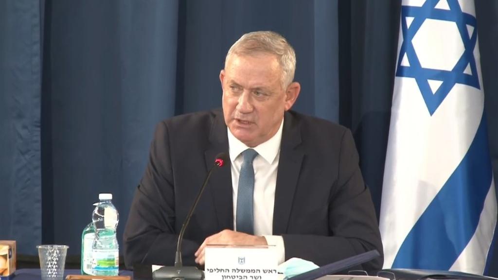 Defense Minister Benny Gantz (Photo: Alex Gamburg ) ישיבת ממשלה