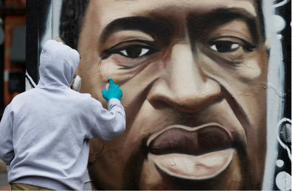 A mural of George Floyd who died in police custody in Minneapolis is seen in Stevenson Square (Photo: Reuters) A mural of George Floyd who died in police custody in Minneapolis is seen in Stevenson Square