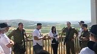 מביקור משפחתו של עמית בן יגאל ז״ל בתצפית על הכפר יעבד שבמרחב החטיבה המרחבית "מנשה"