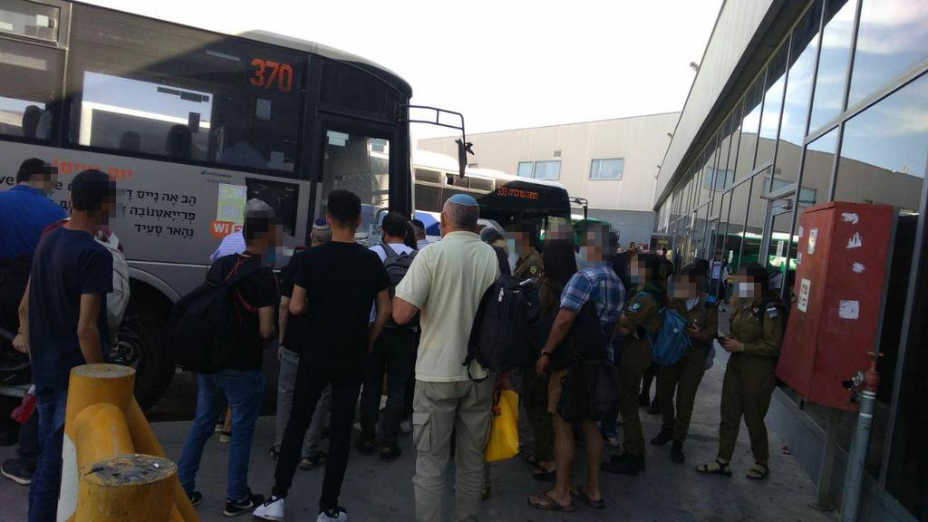 עומסים בקו 370 בבאר שבע