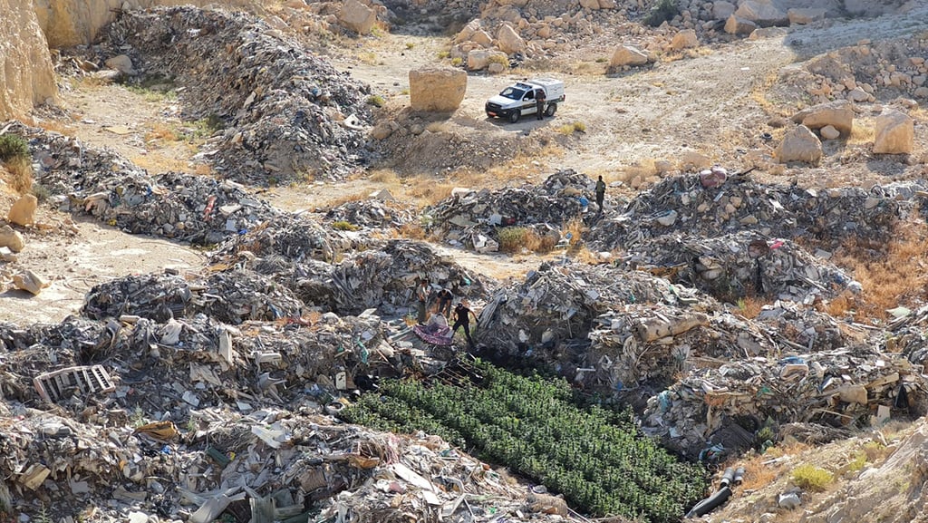 שטח אש בנגב (צילום: דוברות המשטרה) מחוללי פשיעה בביר הדאג'