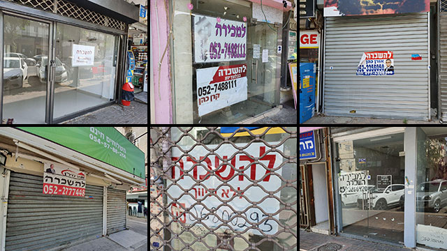 החנויות הסגורות ברחוב סוקולוב (צילום: אסף קמר) משבר הקורונה מביא למכירה והשכרה של חנויות רבות