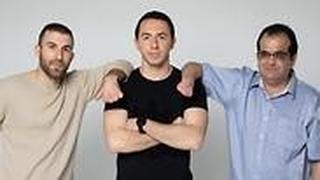 מפגש ניצולים: פתאל (מימין), מגרלי וספיר