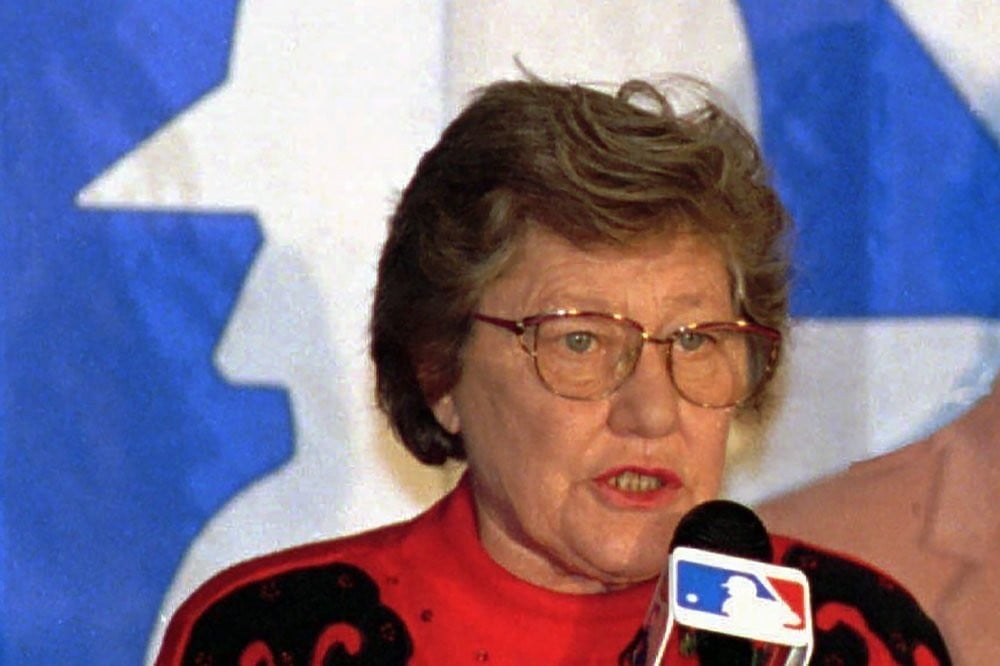 Former Cincinnati Reds owner Marge Schott (Photo: AP) Former Cincinnati Reds owner Marge Schott